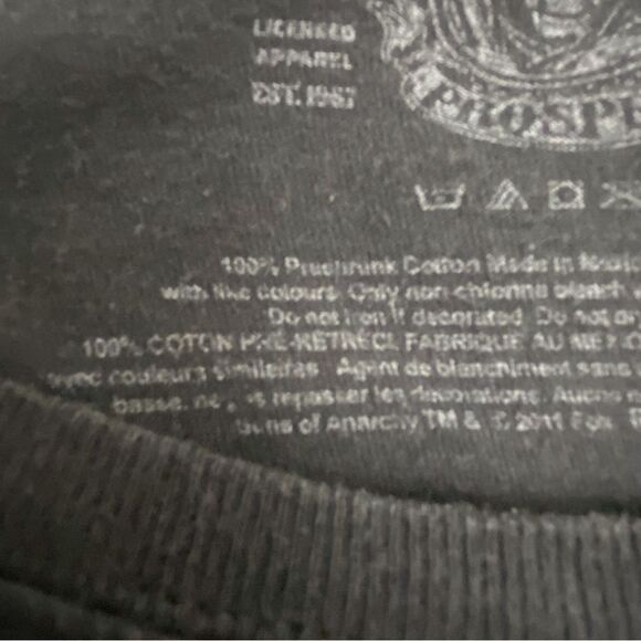 Creepy Graphic baby tee Sons of Anarchy black tee small/medium skull - Picture 5 of 10